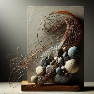 abstract art with circles stones and sire (4)